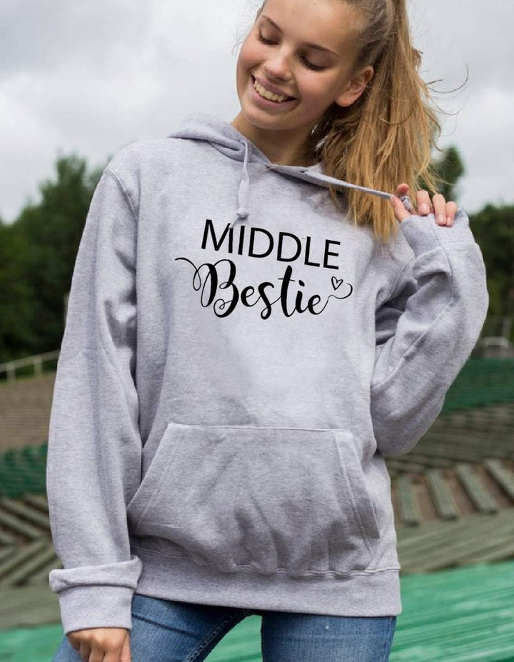Sevpuikl Best Friends Pullover Weiss Tall Short Best Friend Hoodie BFF Pullover Beste Freundin Pullo