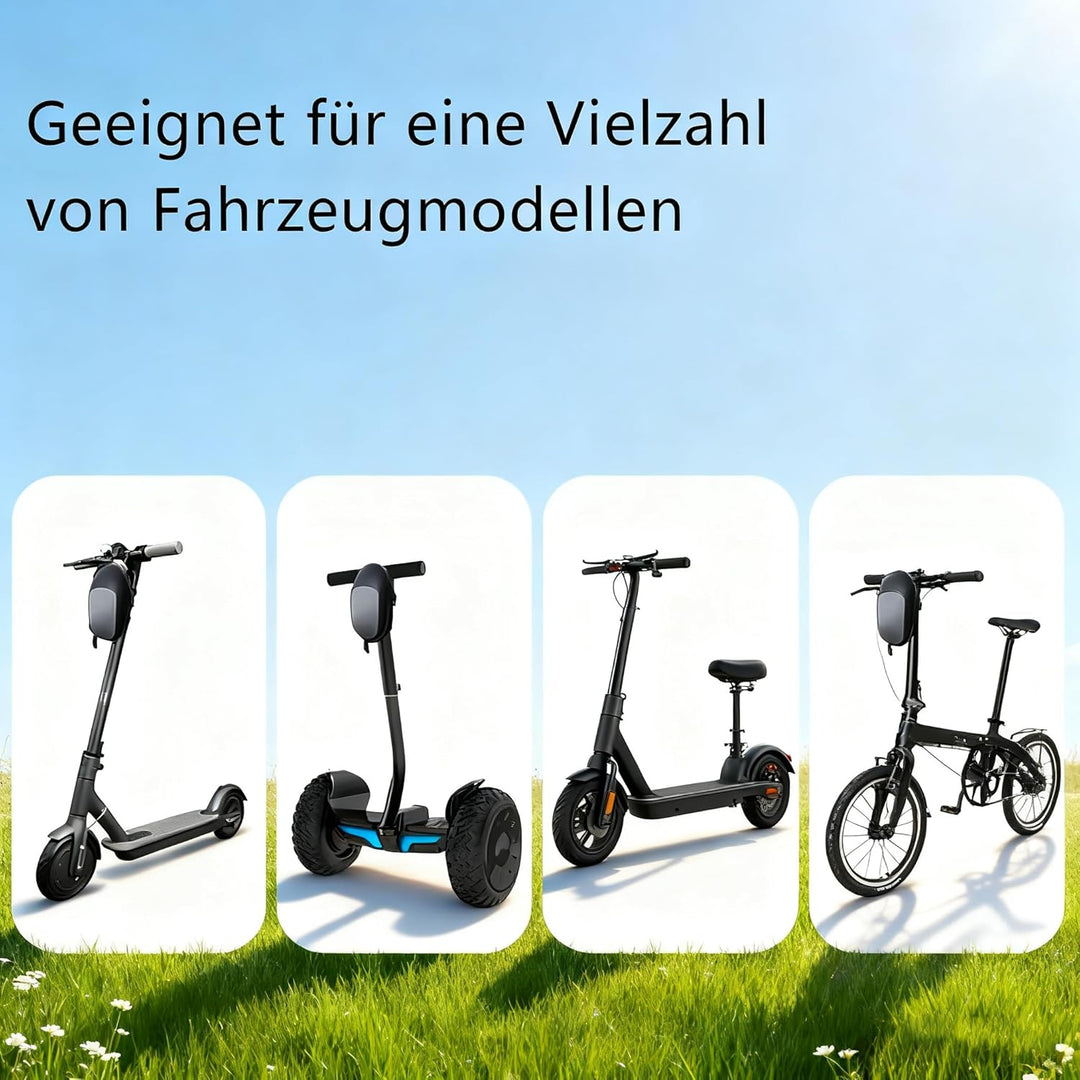 E-Scooter Tasche, Scooter Tasches | E-Scooter Fronttasche mit Hardcase PU, 3L, Schnellverschluss, fü