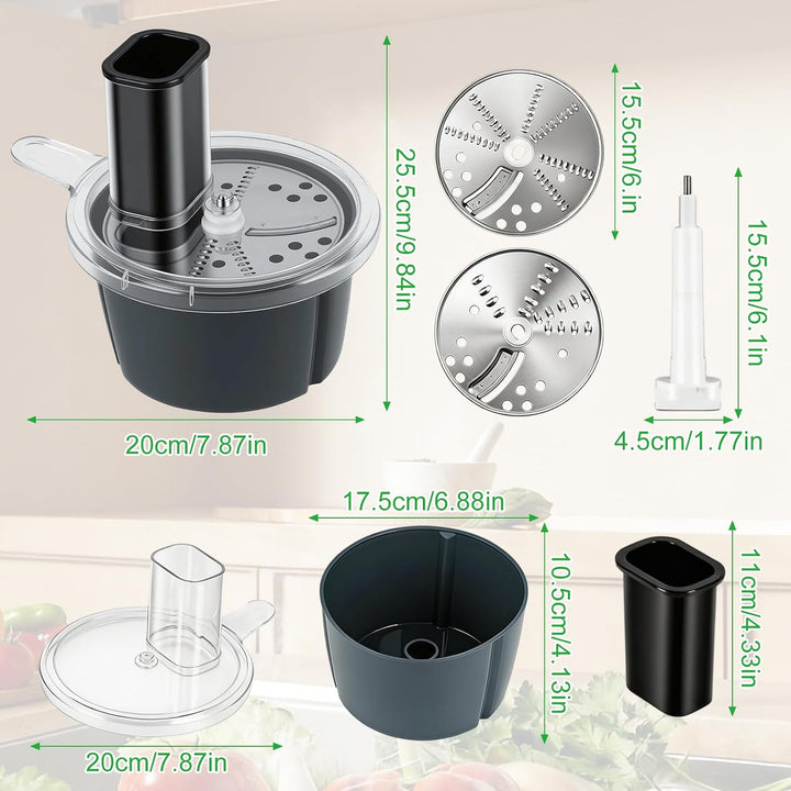 Gemüseschneider, Multifunktionaler Gemüseschneider für Thermomix TM5 & TM6, Gemüseschneider Spiralsc