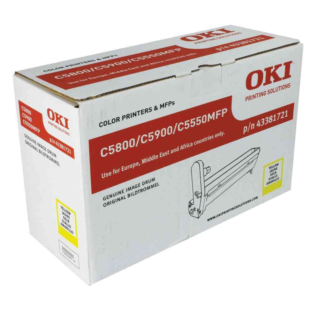 OKI 43381721 Bildtrommeleinheit gelb für C5800 / 5900