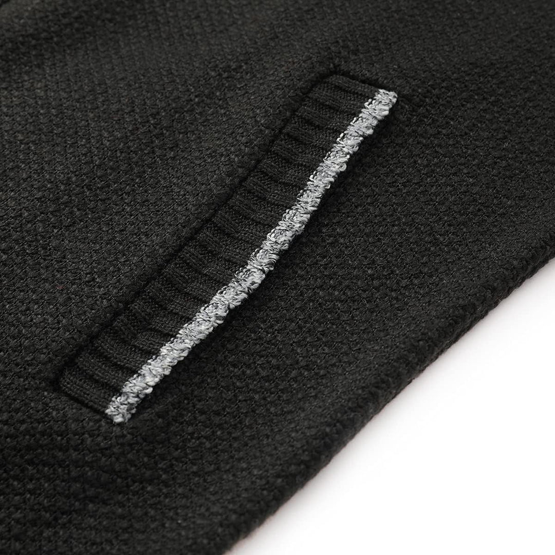 YOUTHUP Herren Weste Strickweste Fleece-Fütterung Ärmellose Strickjacke mit Stehkragen Winter Herren