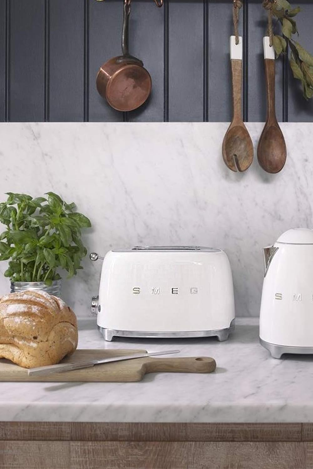 Smeg TSF01CREU Toaster 2 Scheiben, creme