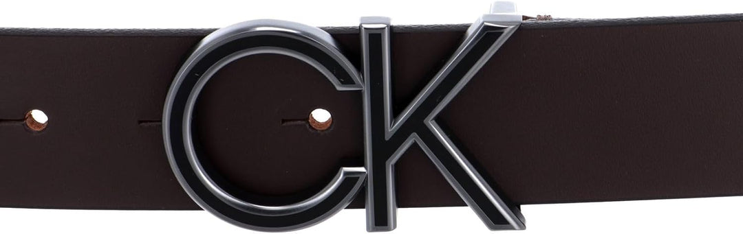 Calvin Klein Enamel Belt 3.5 W115 Dark Brown