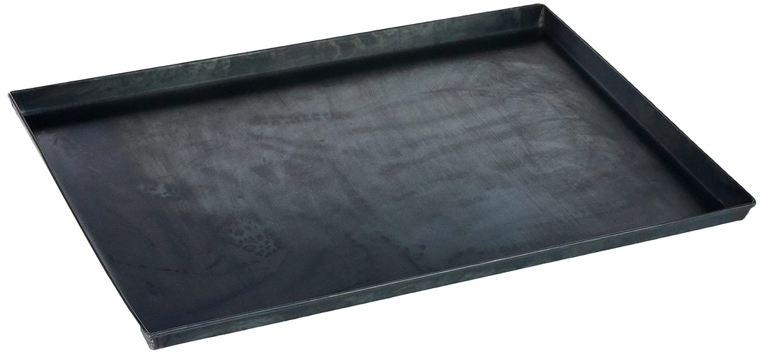 Pentole Agnelli Auflaufform rechteckig aus Blech Blau, Dicke 0.8 cm, Schwarz 65x45x3 cm, 65x45x3 cm