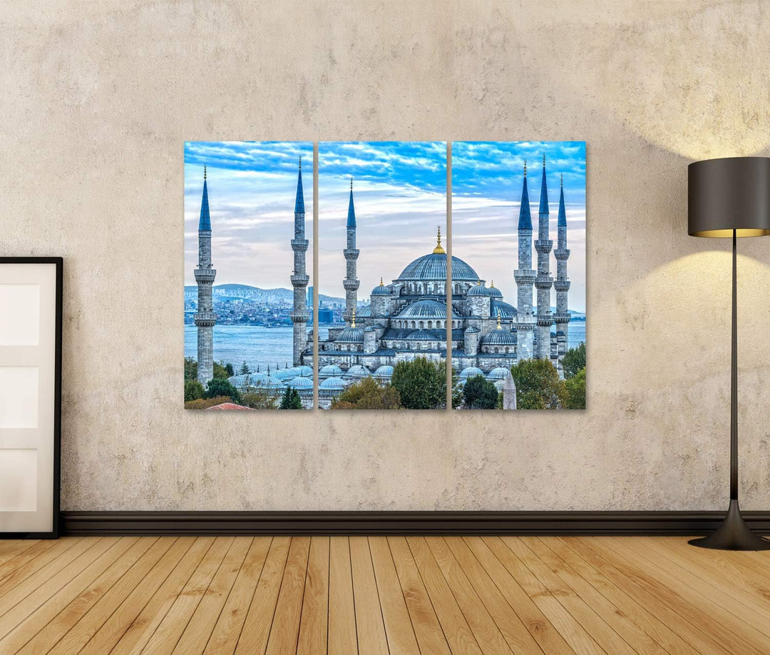 islandburner Bild auf Leinwand Blaue Moschee Sultanahmet Camii Istanbul Türkei Bilder Wandbilder Pos