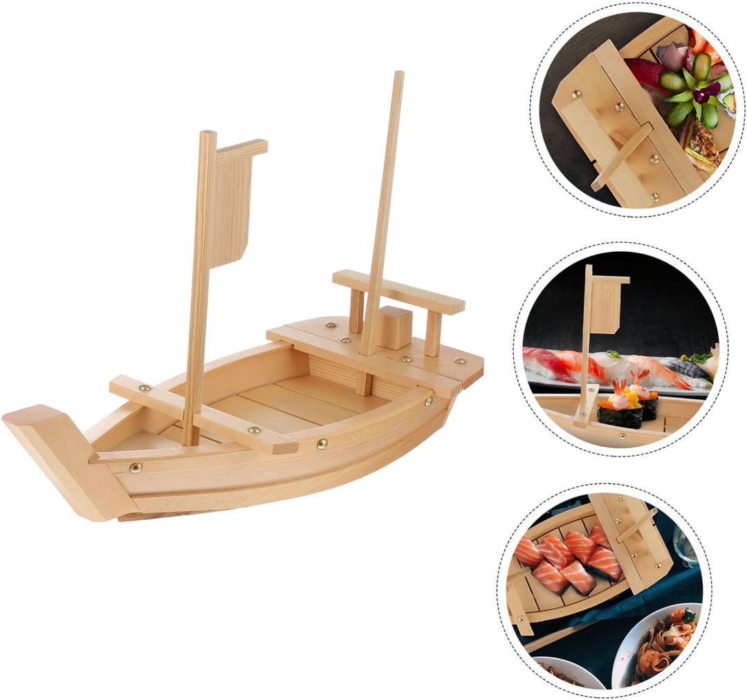 UPKOCH Sushi-servierplatte in Bootsform Wiederverwendbar Und Gesund Teller Zur Präsentation Von Lebe