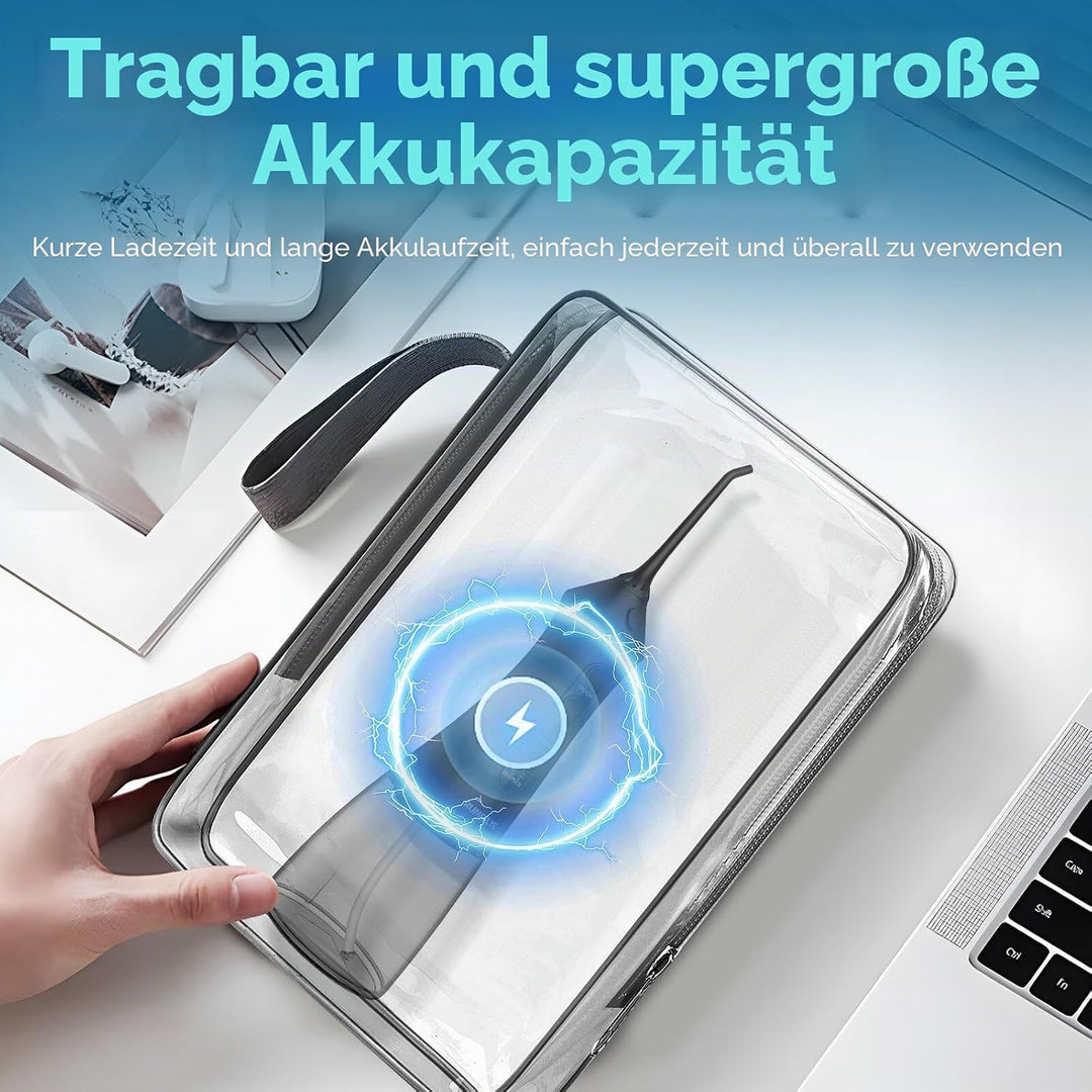 Munddusche Kabellos 4 Modi 12 Stufen Water Flosser 0.6MM Wasserstrahl Oral Elektrische Zahnseide Zah