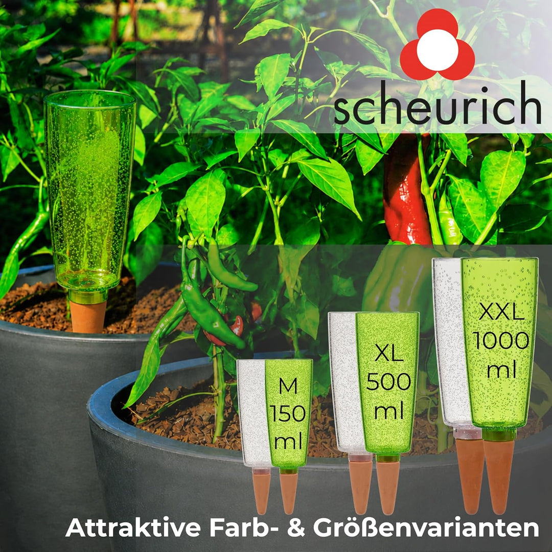 Scheurich Copa XL Bewässerung Wasserspender Bewässerungskugel grün transparent (2, Grün), 2