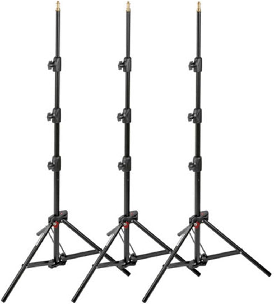 Manfrotto 1051bac-3 druckknopfstiel 9 Alu Mini Compact Ständer AC mit 4 Abschnitt und 3 aufstehen, 3