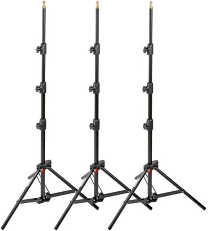 Manfrotto 1051bac-3 druckknopfstiel 9 Alu Mini Compact Ständer AC mit 4 Abschnitt und 3 aufstehen, 3