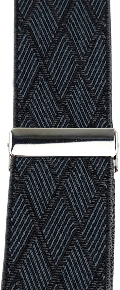 TigerTie Unisex Hosenträger in Y-Form mit 3 extra starken Clips - Farbe in kariert - hochwertige Ver