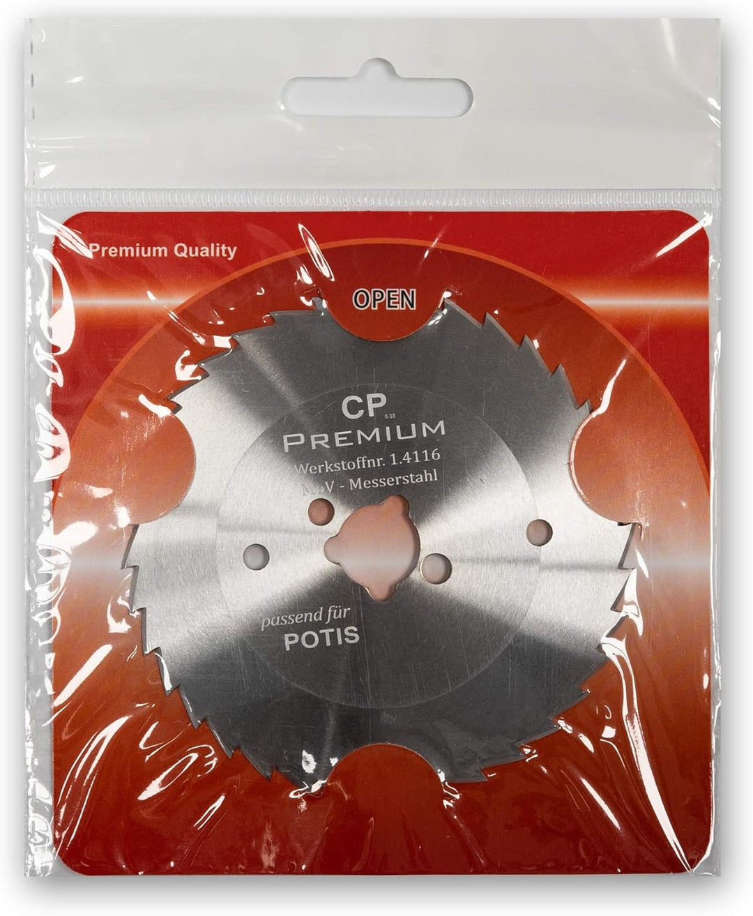 GASTRONICS Kreismesser für Potis - 80 mm, gezahnt - Dönermesser aus Edelstahl in Premium Qualität