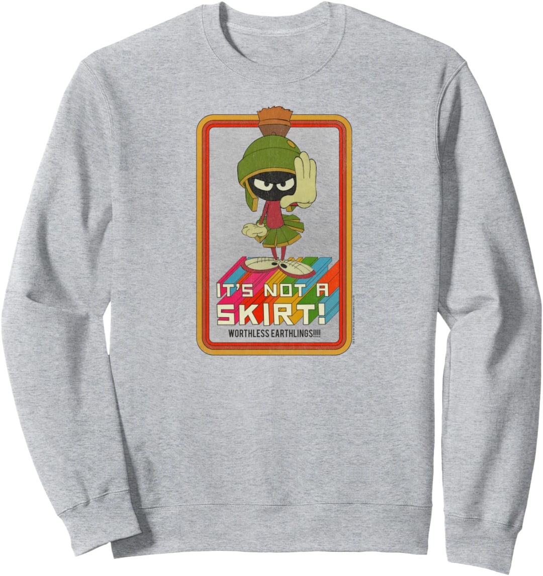 Looney Tunes Marvin the Martian Not a Skirt Sweatshirt