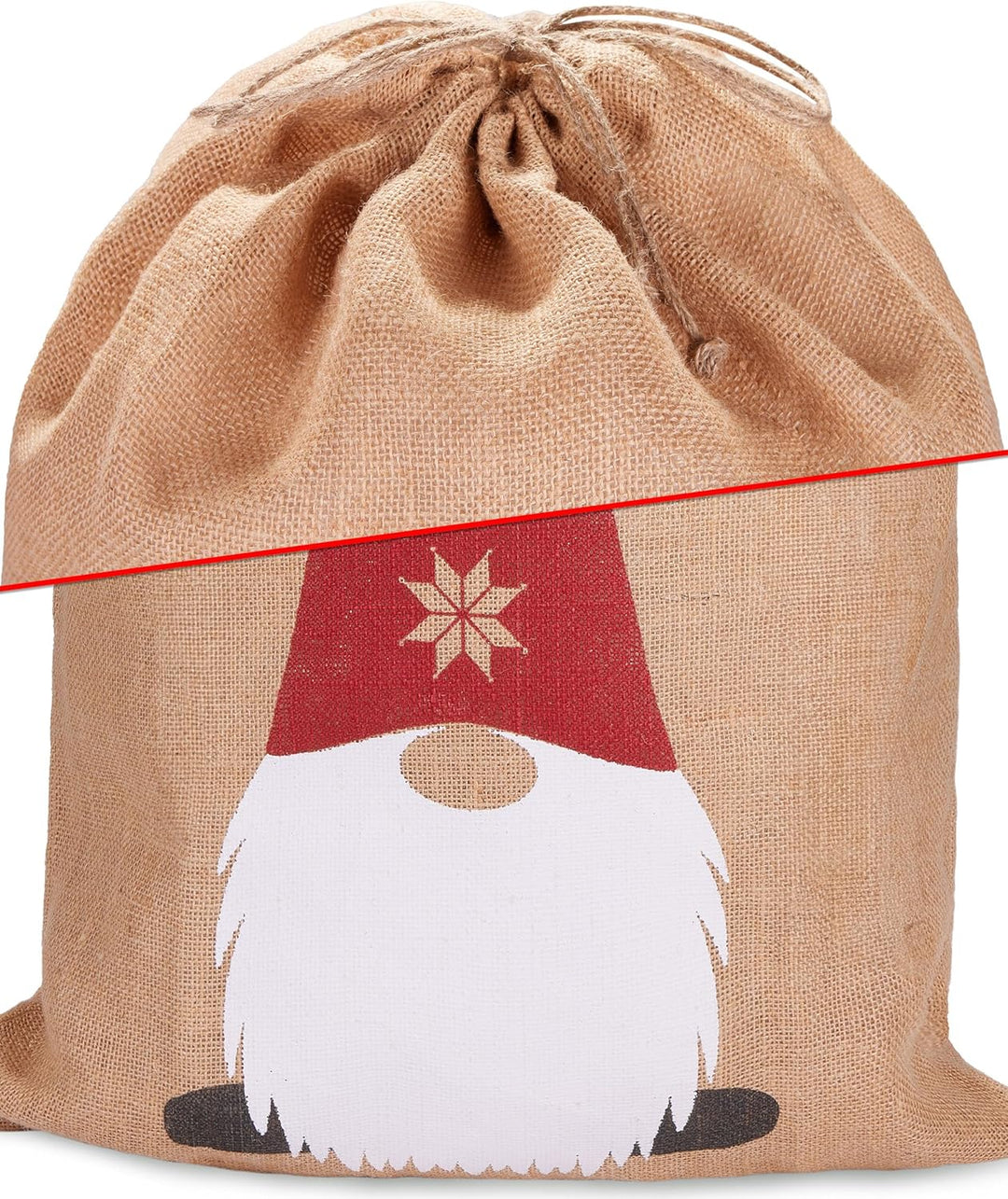 BRUBAKER 3er Set Weihnachtssack - 80 cm Geschenksack mit weihnachtlichen Motiven - Nikolausbeutel zu