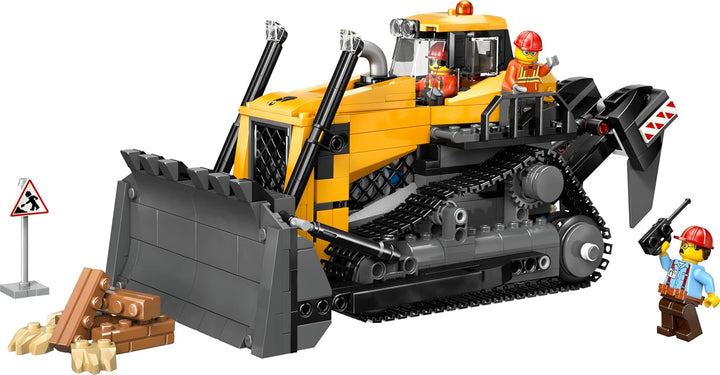LEGO City Gelber Bulldozer Set – Spielzeugbaustelle, BAU- und Spielset – wirklichkeitsgetreue Baumas