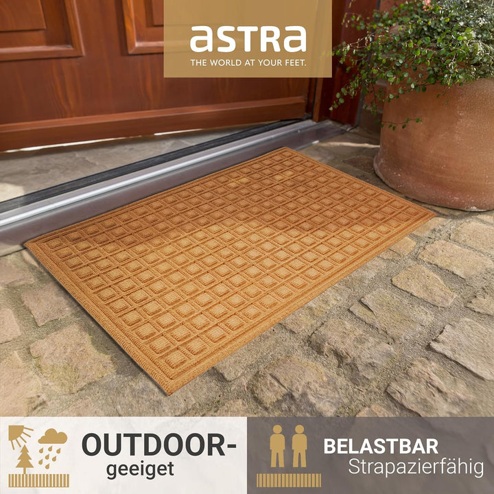 Astra Fussmatte aussen rutschfest - Schmutzfangmatte wetterfest - Outdoor Türmatte schmutzabweisend