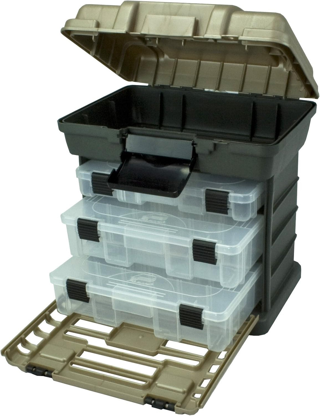 Plano Molding, 1363 Werkzeugkasten Stow N Go, graphitgrau und sandsteinfarben Mittel, Mittel