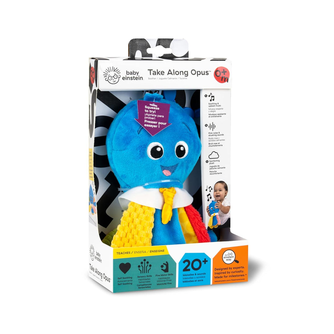 Baby Einstein Take Along Opus Beruhigungsspielzeug, multisensorisch, mit Musik und beruhigenden Klän