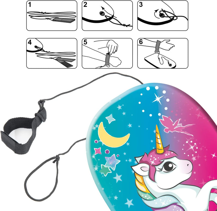 Mondo Toys - UNICORN Body Board - Surfbrett für Kinder, 84 cm - 11213