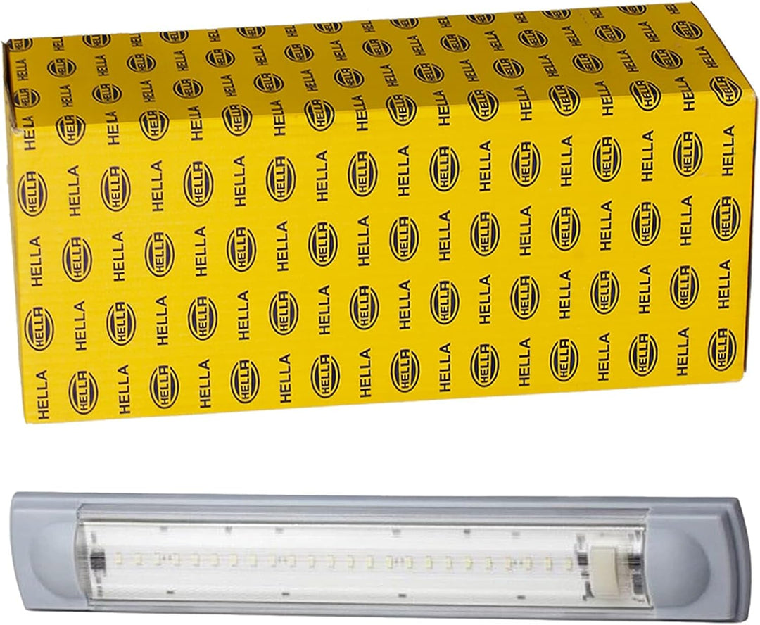 HELLA - Innenraumleuchte - LED - 12V - 4.8W - LED - 4000K - Anbau - Lichtscheibenfarbe: glasklar - I