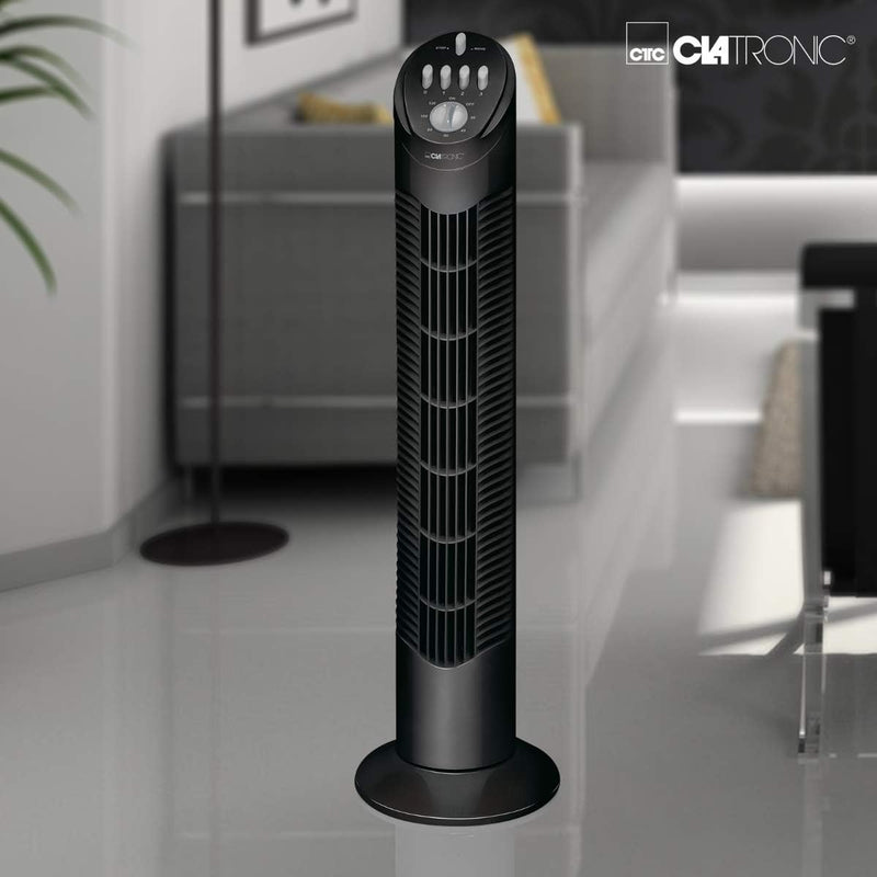 Clatronic Tower Fan/ Turmventilator/ Säulenventilator/ Standventilator TVL 3546; Oszillation 75 Grad