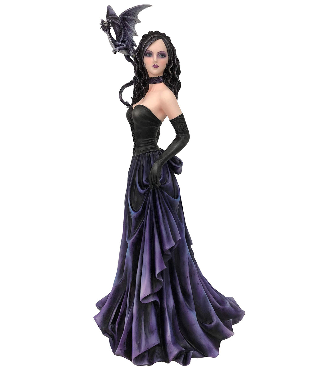 Nemesis Now Fia Figur, Drachenfee, klein, Polyresin, Violett, 66,6 cm