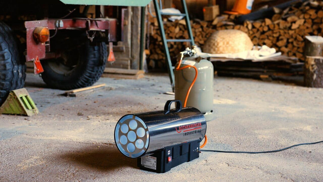 ROTHENBERGER Industrial Gas Heizkanone ROTURBO 35000 Heizgebläse Heizgerät | für ca. 170 bis 290m³ |