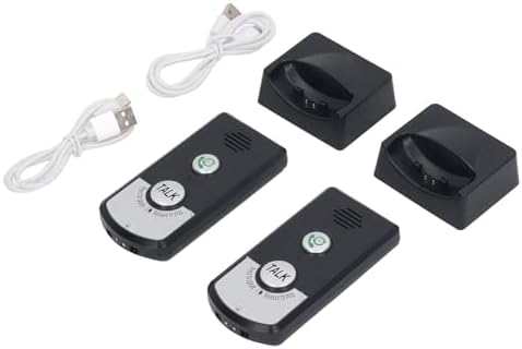 Drahtlose Intercom-Türklingeln, 1000 M Entfernung, Wiederaufladbar, 2-Wege-Sprach-Intercom-Türklinge