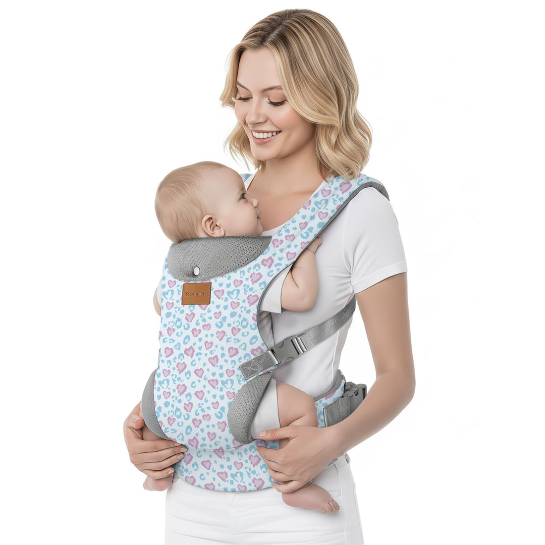 Babytrage Neugeborene ab Geburt,Ergonomische Gemütlich Leichtgewichtig Baby Carrier mit Nackenstütze