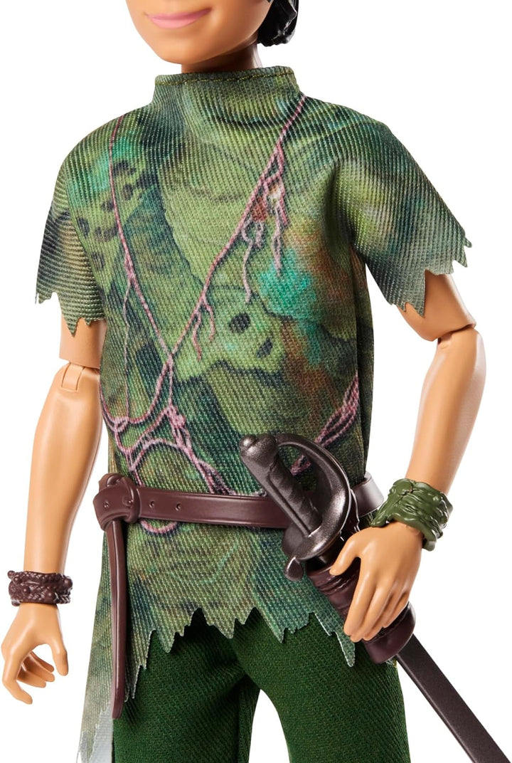 DISNEY Peter Pan & Wendy - beweglich mit typischen Outfits und abnehmbarem Zubehör, Hosen aus weiche