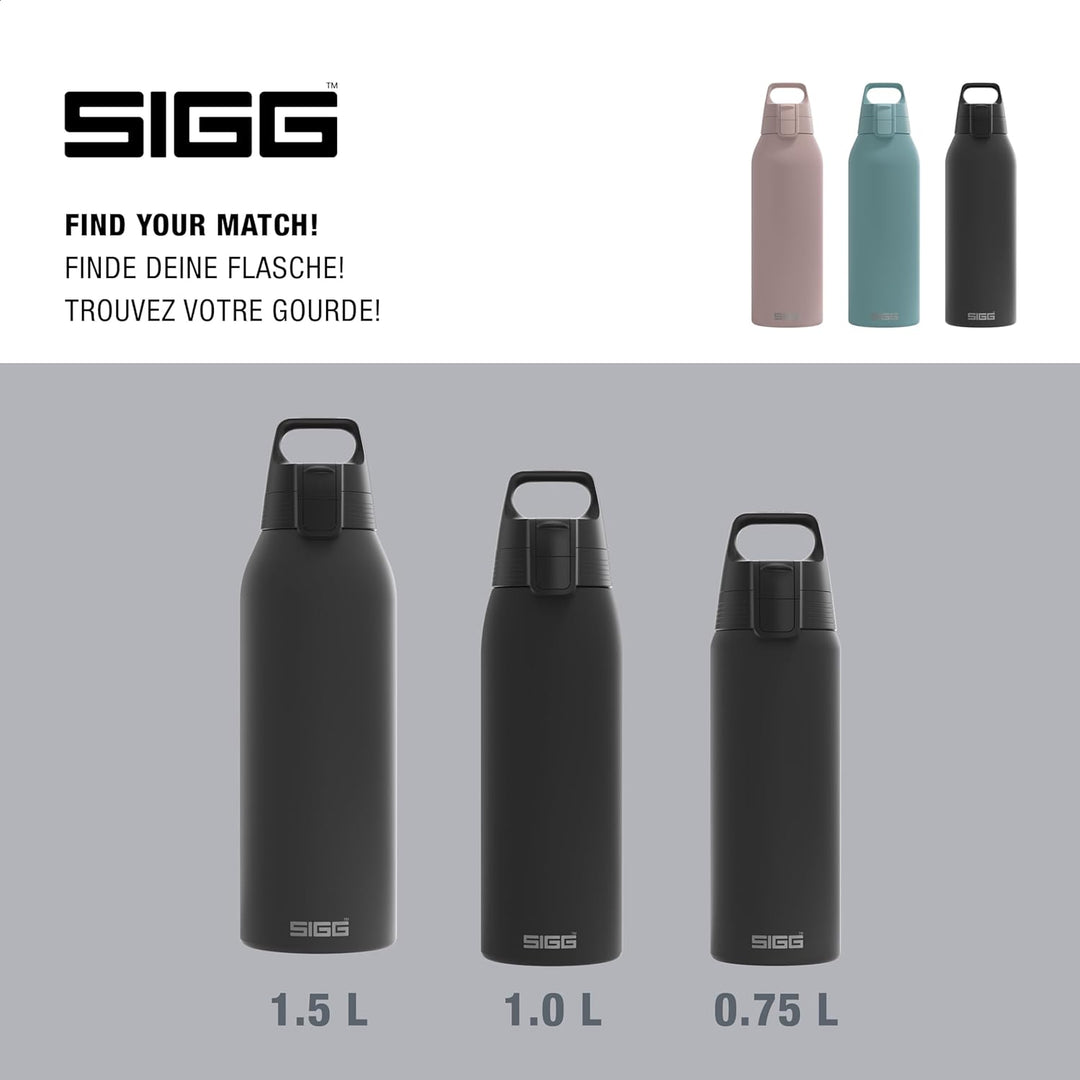 SIGG - Edelstahl Trinkflasche - Shield ONE - Für Kohlensäurehaltige Getränke Geeignet - Auslaufsiche