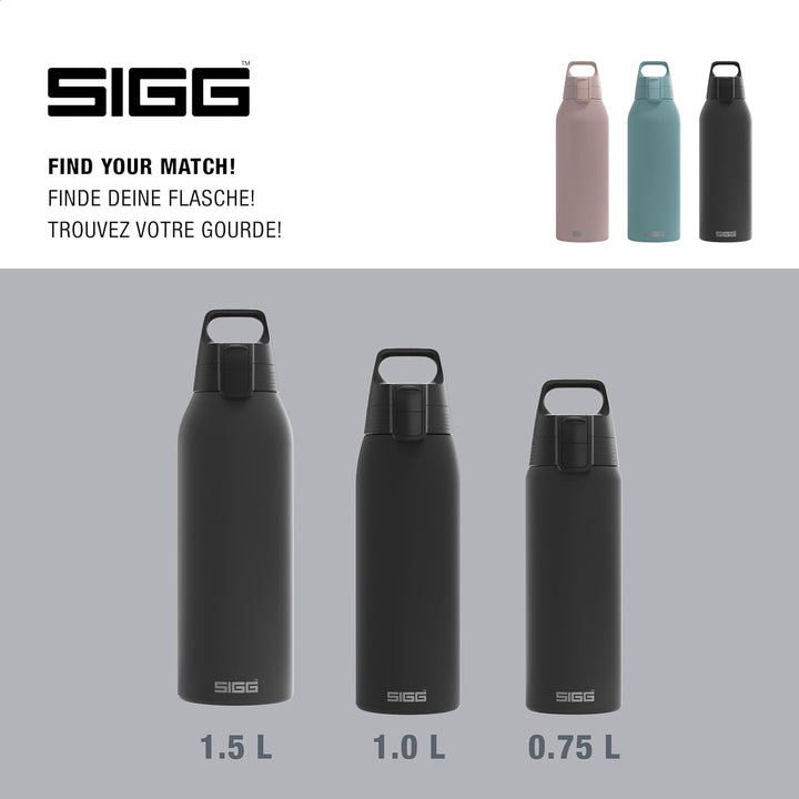 SIGG - Edelstahl Trinkflasche - Shield ONE - Für Kohlensäurehaltige Getränke Geeignet - Auslaufsiche