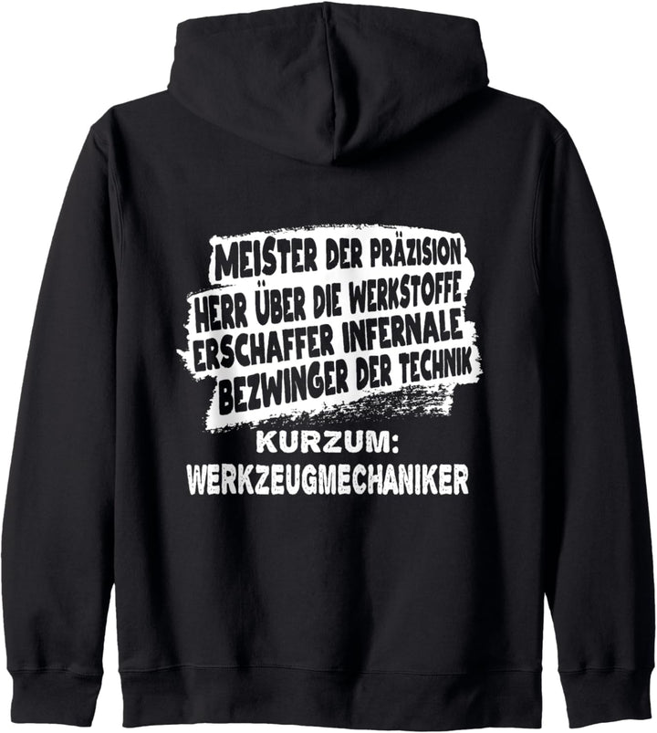 Meister Der Präzision Werkzeugmacher Für Werkzeugmechaniker Kapuzenjacke