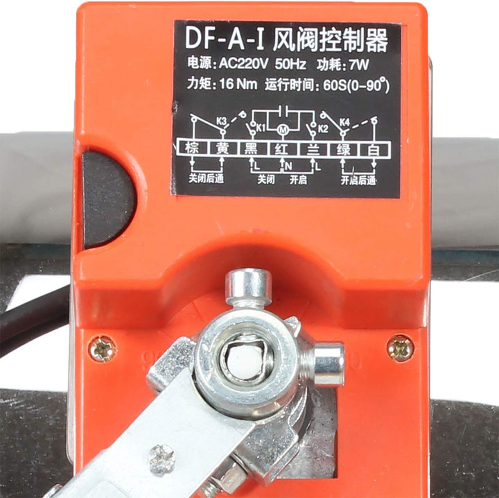 Absperrklappe mit motor oder manuell 220v 16NM lüftung luftklappe elektrisch 5 Positionen lüftungskl