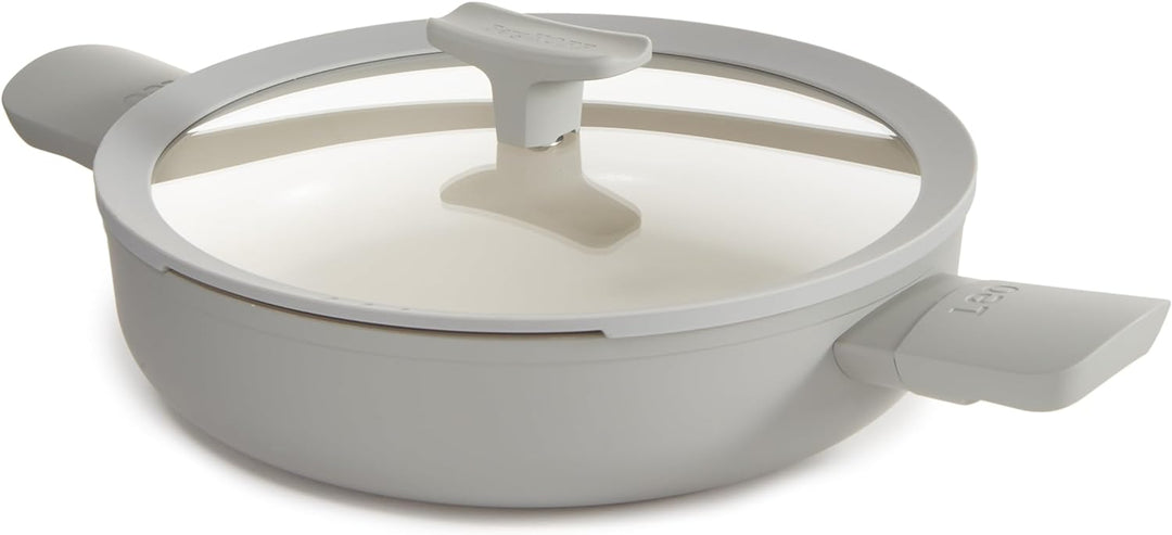 BergHOFF Leo Doppelgriffige Schmorbratenpfanne mit Deckel Balance Moonmist 26 cm - Leo