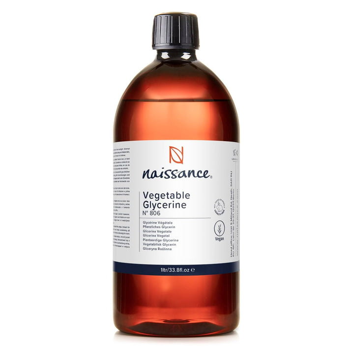 Naissance Pflanzliches Glycerin (Glyzerin/Glycerol) (Nr. 806) 1 Liter (1000ml) - flüssig, 100% Eur.