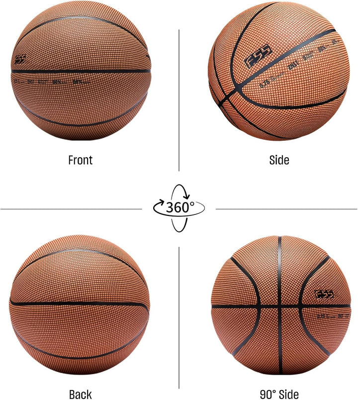 ANTA f.55 Outdoor Street Basketball mit staubabweisendem PU-Leder, Turnier-Level-Karkasse, Grösse 5/