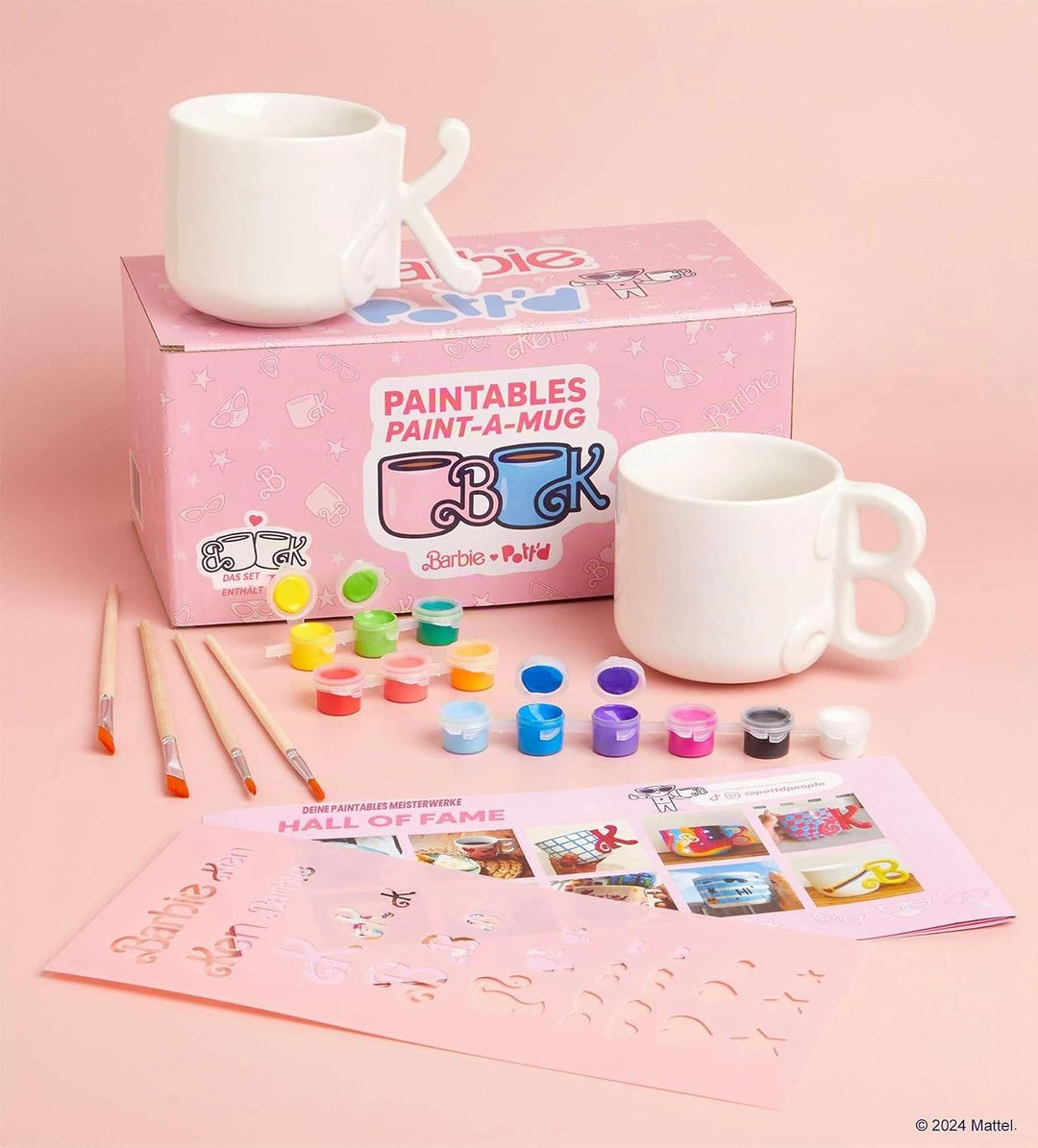 Barbie™ x Pott’d Tassenmalset 2er-Set Barbie™ x Ken™, 2er-Set Barbie™ x Ken™