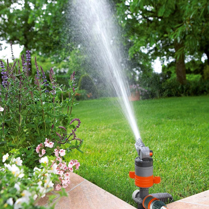 Gardena Comfort Turbinenregner (auf Spike): Rasensprenger zur Bewässerung von grossen Flächen bis 45