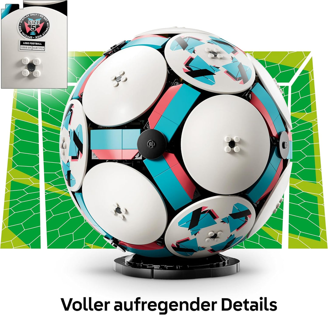 LEGO Editions Fussball Spielzeug - 3D Modellbau mit interaktivem Miniaturstadion - Geburtstagsgesche