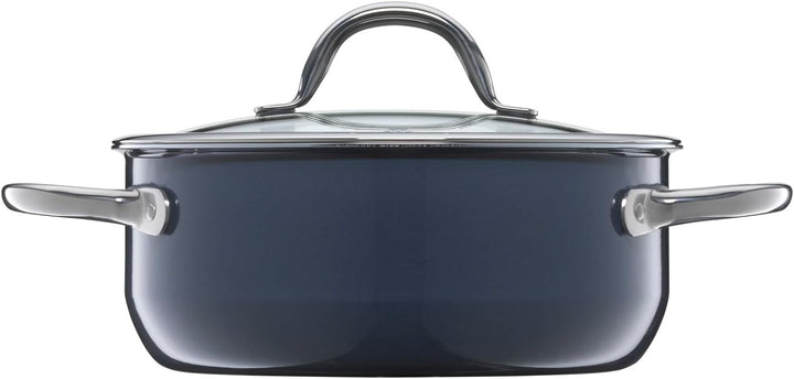 WMF Fusiontec Inspire Kochtopf gross, 20 cm, Glasdeckel, Bratentopf Induktion, 2,4l, High-Tech Keram