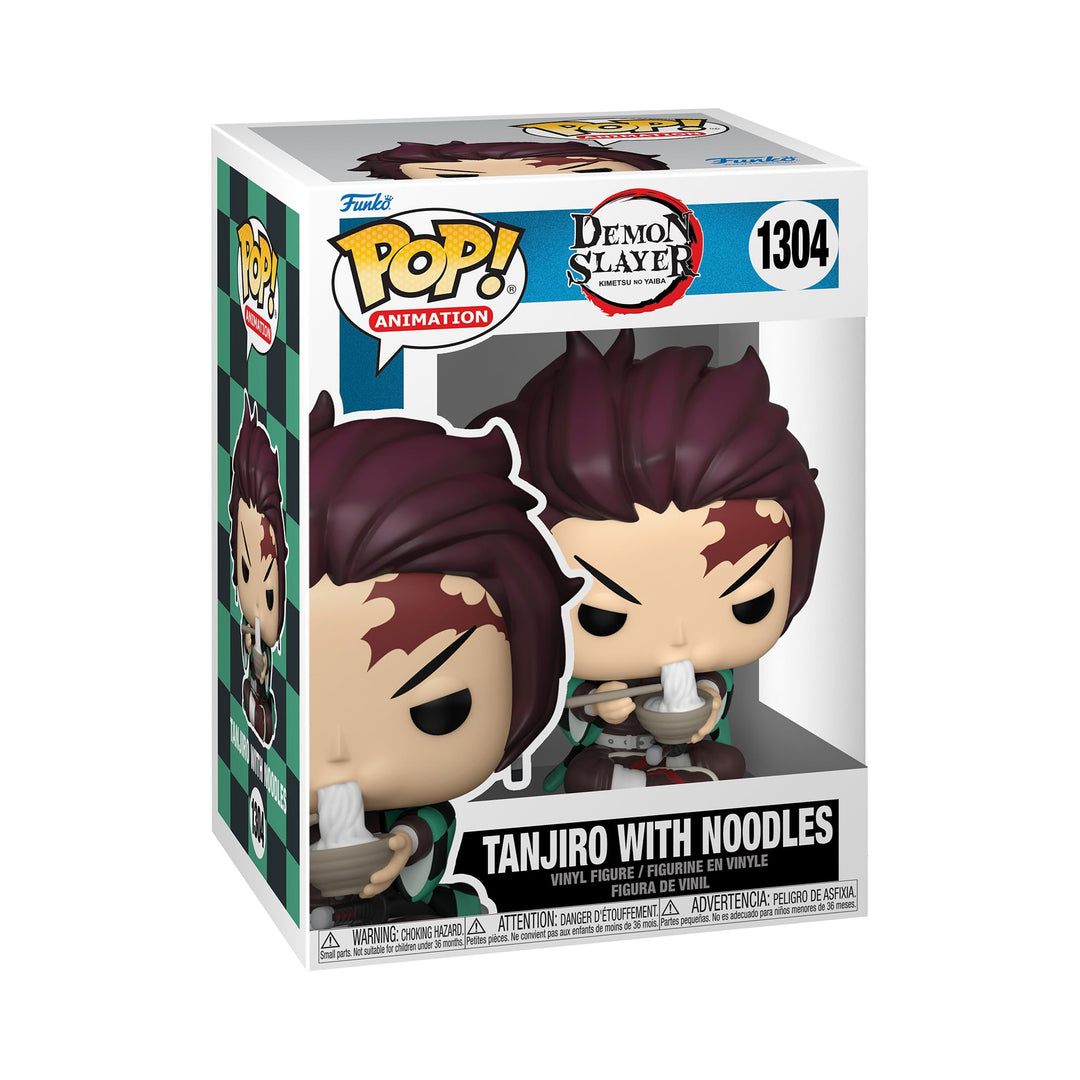 Funko Pop! Animation: Demon Slayer - Tanjiro mit Noodles - Vinyl-Sammelfigur - Geschenkidee - Offizi