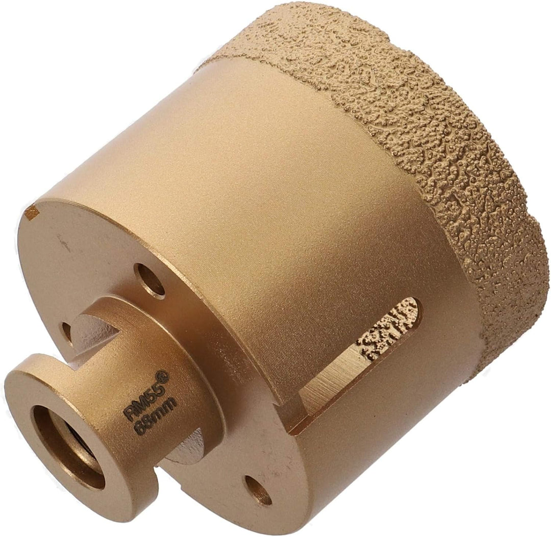 PRODIAMANT Profi Fliesenbohrer Fliese 68 mm x M14 Diamantbohrer Winkelschleifer für trockenbohren in