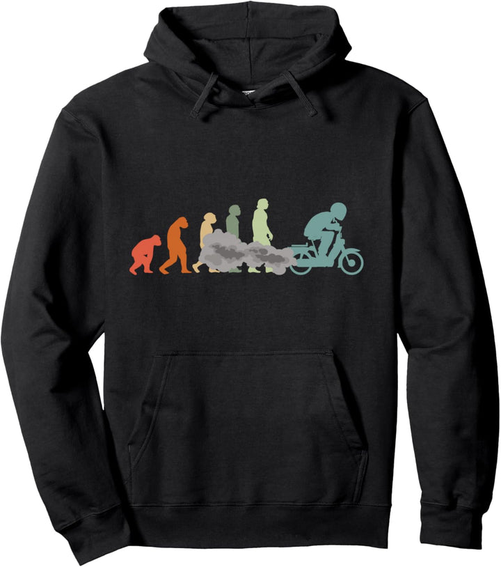 Mofa Mofaroller Moped Mofafahrer tshirt Mofa EVOLUTION Mofa Pullover Hoodie