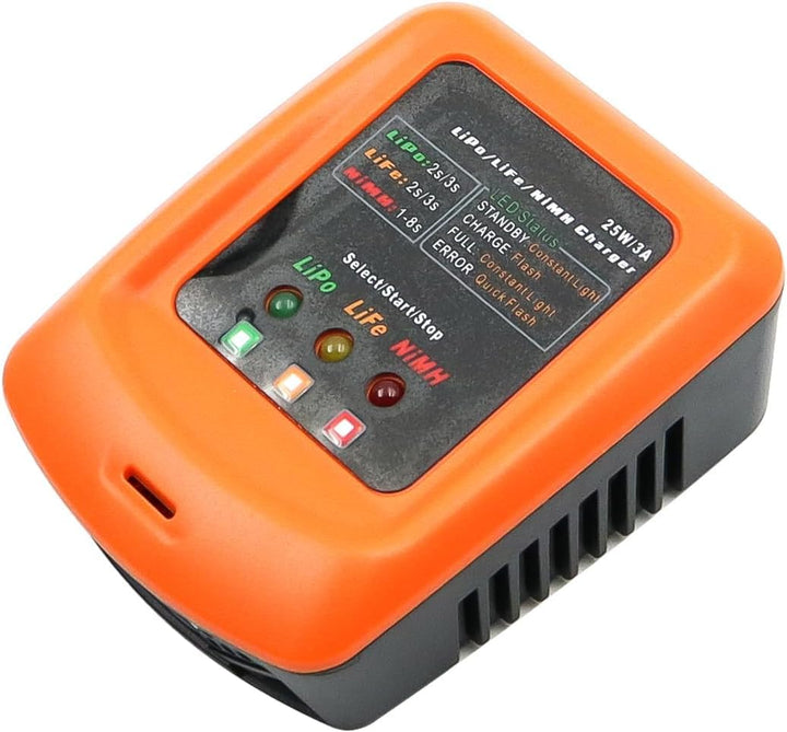 Namvo RC-Akku-Balance-Ladegerät, Lipo-Ladegerät für RC-Auto, RC-Boot, Drohne, unterstützt 2S 3S Lipo