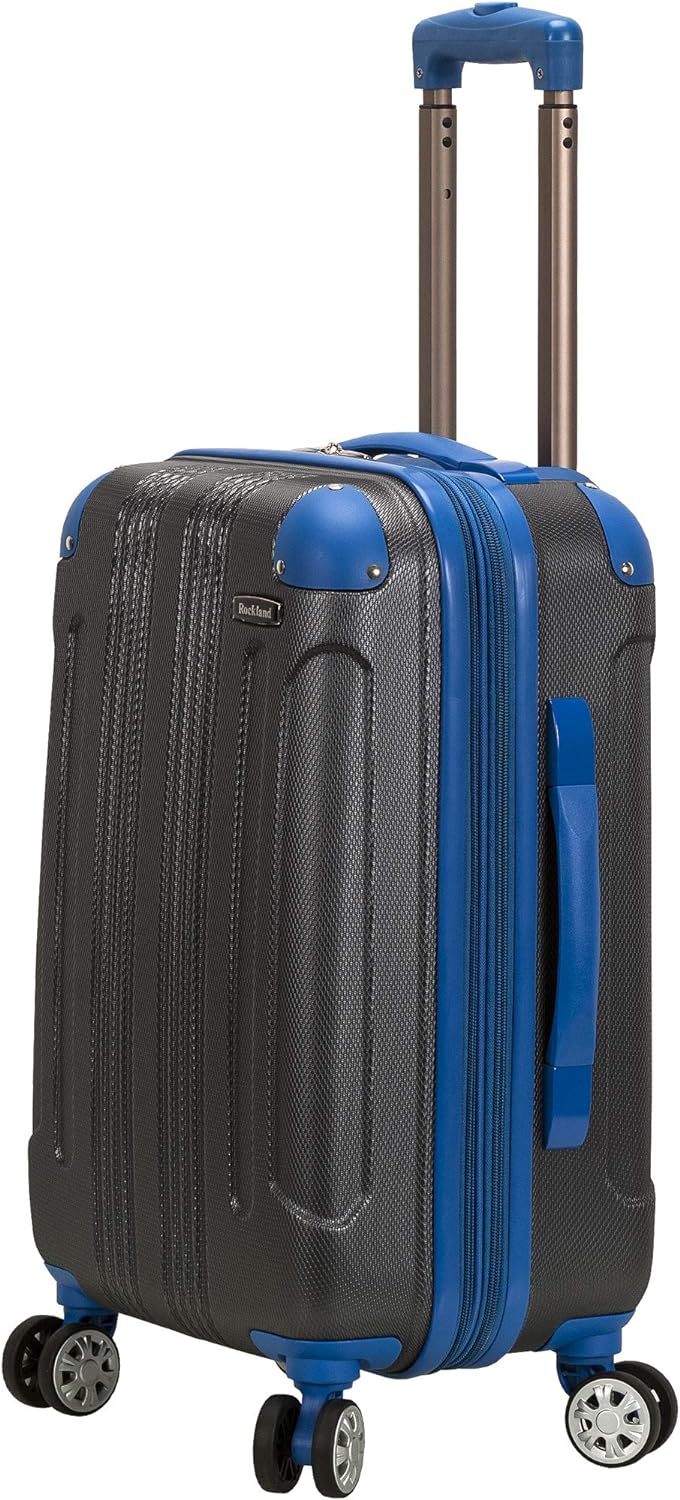 Rockland London Hartschalen-Koffer mit Drehrad, Zweifarbig Grau (Grau) - F1901-TWOTONE Grey Carry-On