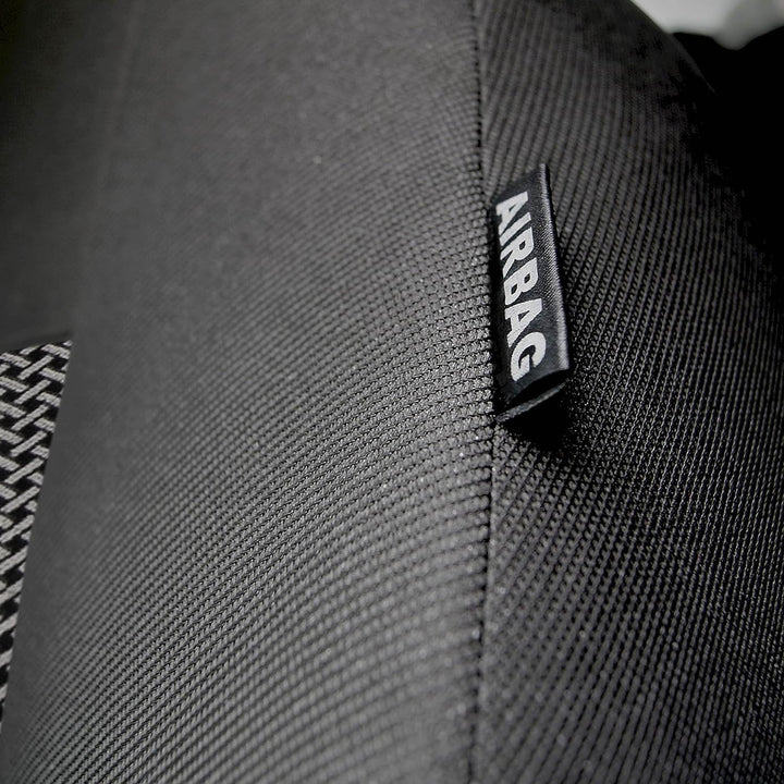 Sitzbezüge Autositzbezug Komplettset 5-Sitze, Universal Polyester Grau, Elegance, kompatibel mit Vol