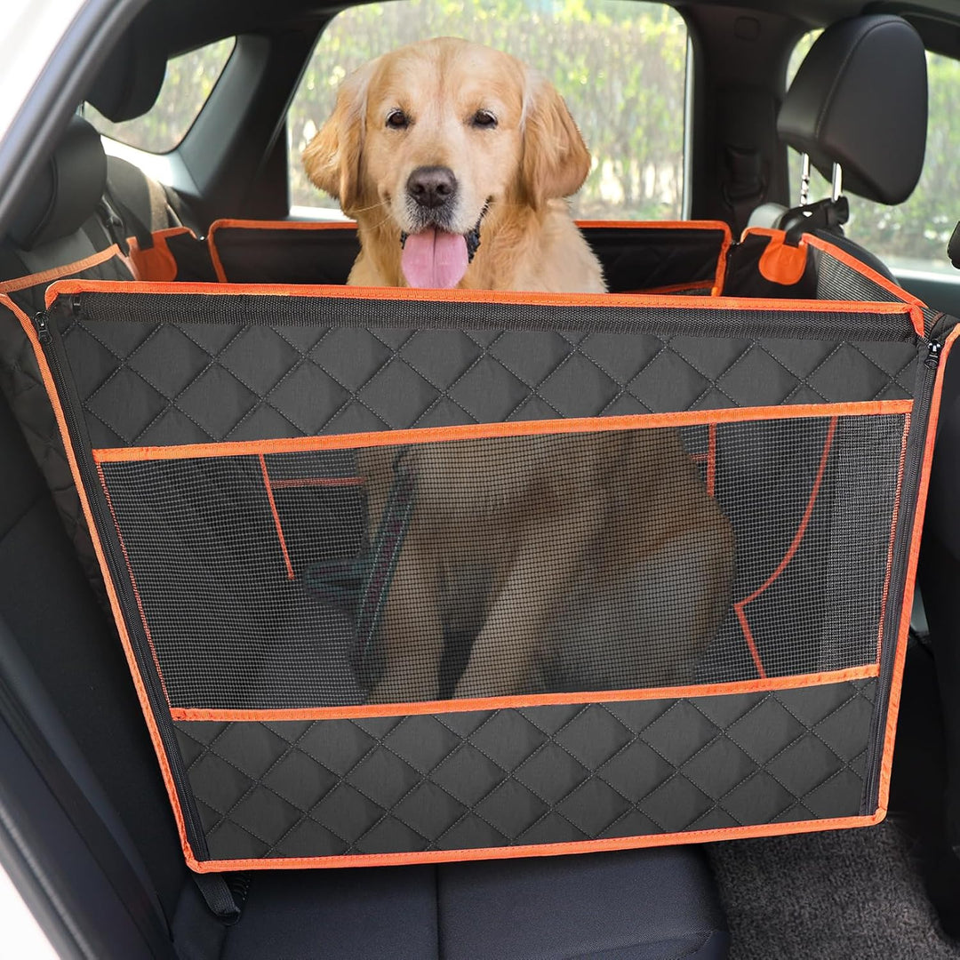 pecute Hunde Autositz XL 70 * 61 * 55 cm, Verstärkter Hundesitz Auto für Mittlere und Grosser Hunde