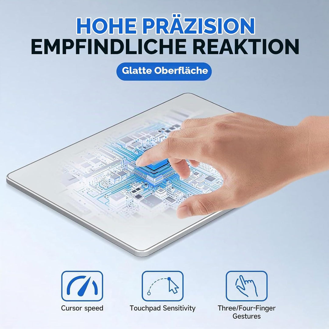 USB-verkabeltes Trackpad, Grosse, Ultraschlanke, Tragbare Touchpad-Maus mit Multi-Gesten, für PC, Co