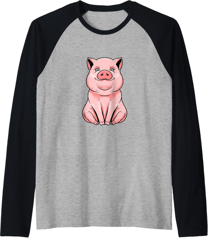 Landwirt Schweinebauer - Bauer Schweinchen Ferkel Schwein Raglan